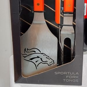 Broncos 3pc Grill Set.